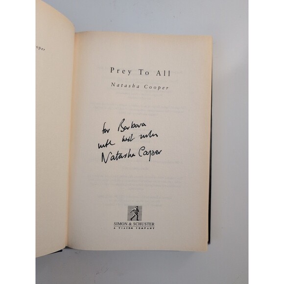 Natasha Cooper Signed 3-Volume Set - 1st Ed HC DJ - Mystery Thriller - Picture 8 of 16